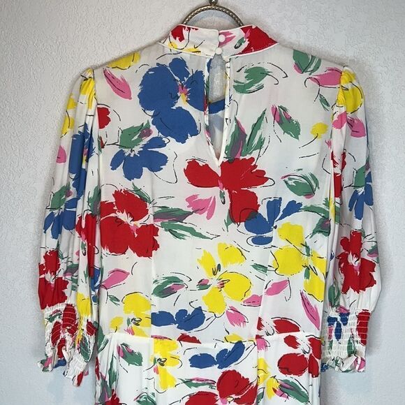 NWT RIXO For Target Floral Mock Neck Cascade Dress Size 8 - Picture 9 of 16